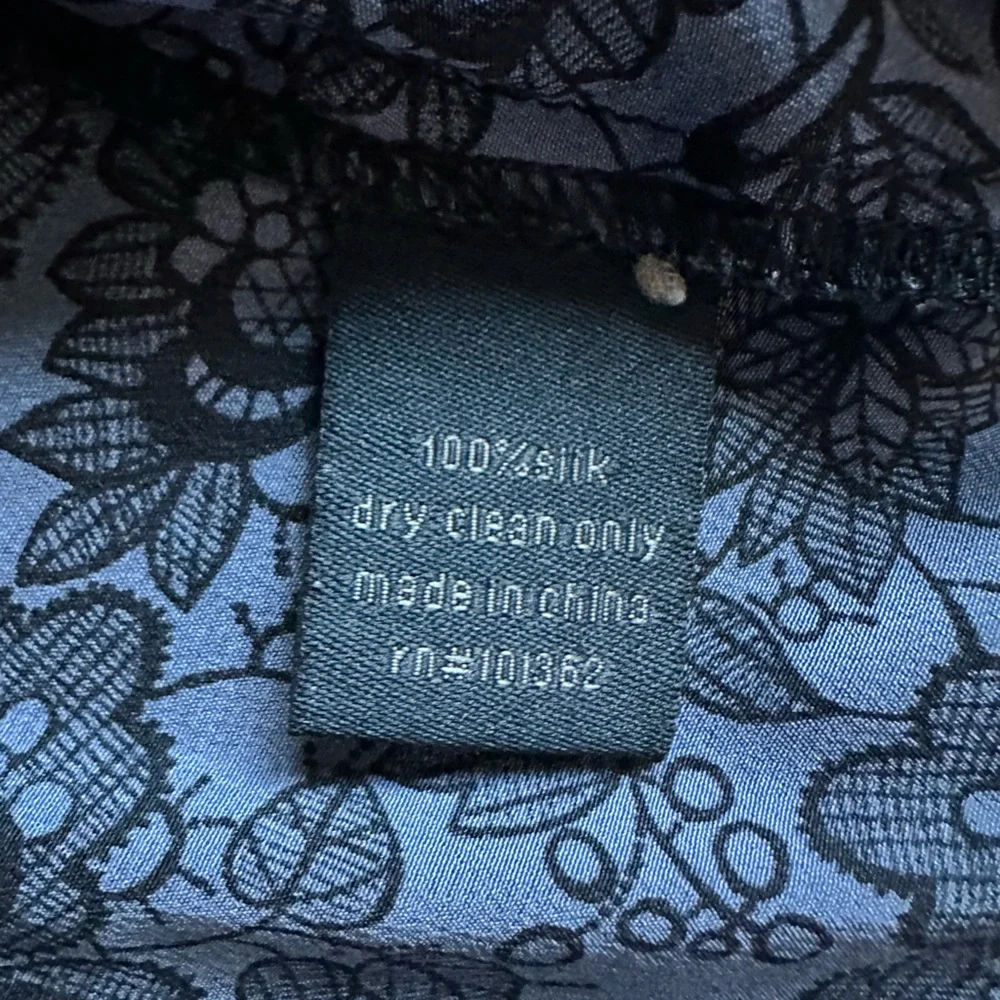Scoop NYC Silk Large Black neck tie Dress Top - Picture 6 of 14